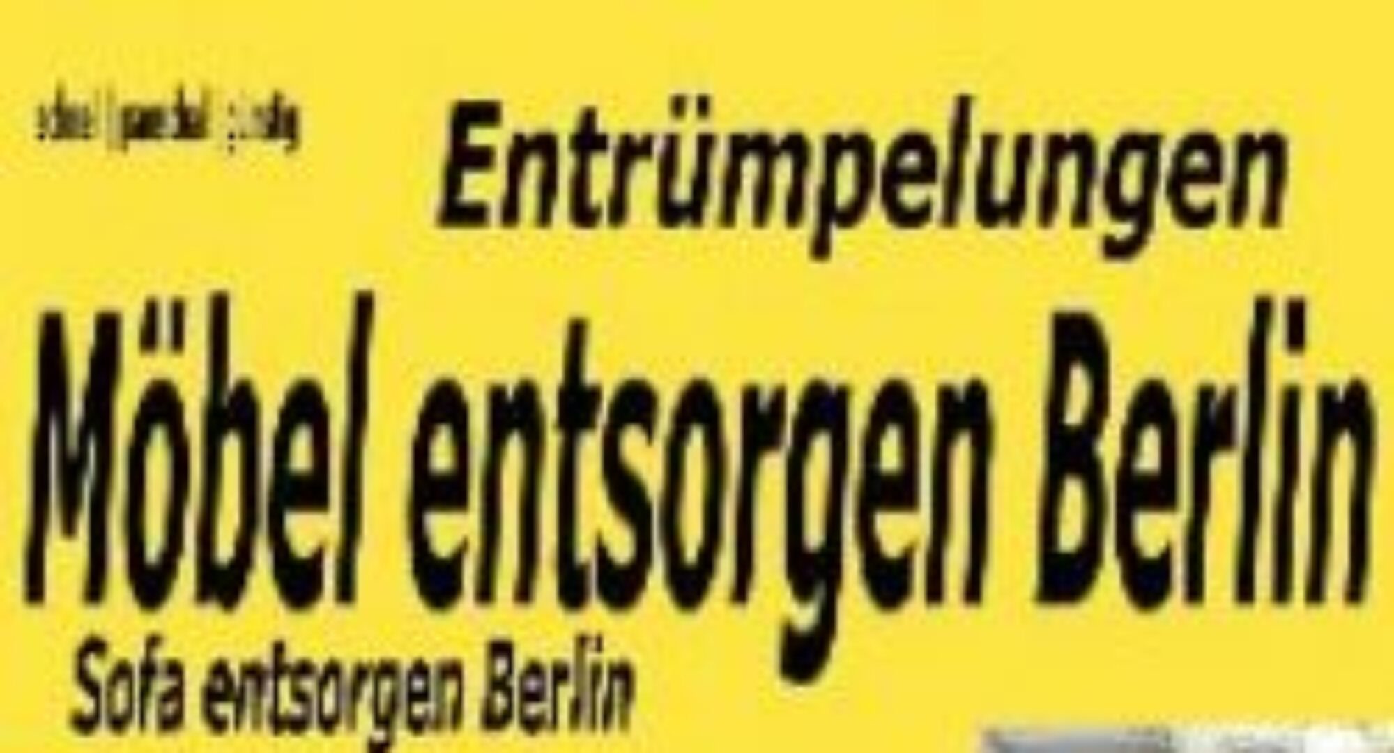 Wohnungsentrümpelung pauschal 80 Euro Sperrmüll Berlin